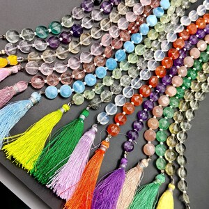 Multicolor Faceted Gemstone Coin Strand Line, Colorful Stone Bead, Boho  Natural Jewelry