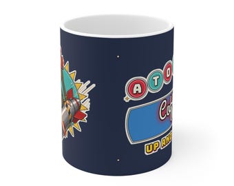 Taza Atomic Coffee Bomb Rider — Pin-up de Up and Atom