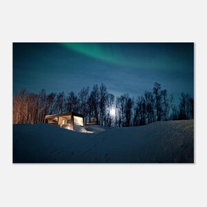 Northern Lights Senja Norway, Aurora Borealis Fine Art Aluminum Print, Home Wall Art Decor