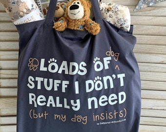 Shopping/storage bag for all your dog's stuff! Strong, durable and plenty of room for essential (and non essential!) doggy bits & bobs!