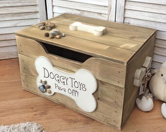 Wooden Doggy Toy Box - Handmade, unique and totally GORGEOUS!