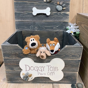 Wooden Doggy Toy Box Handmade, unique and totally GORGEOUS image 2