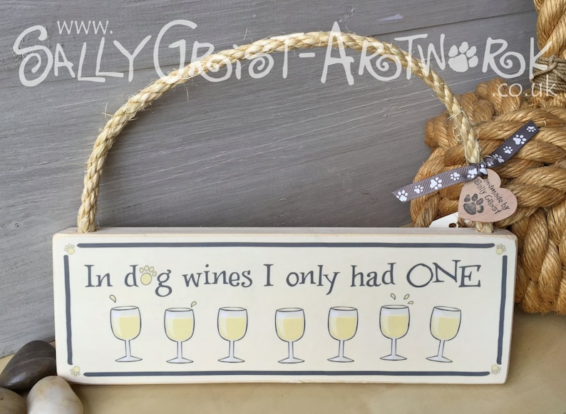Funny Sign for a Wine Drinker Etsy UK