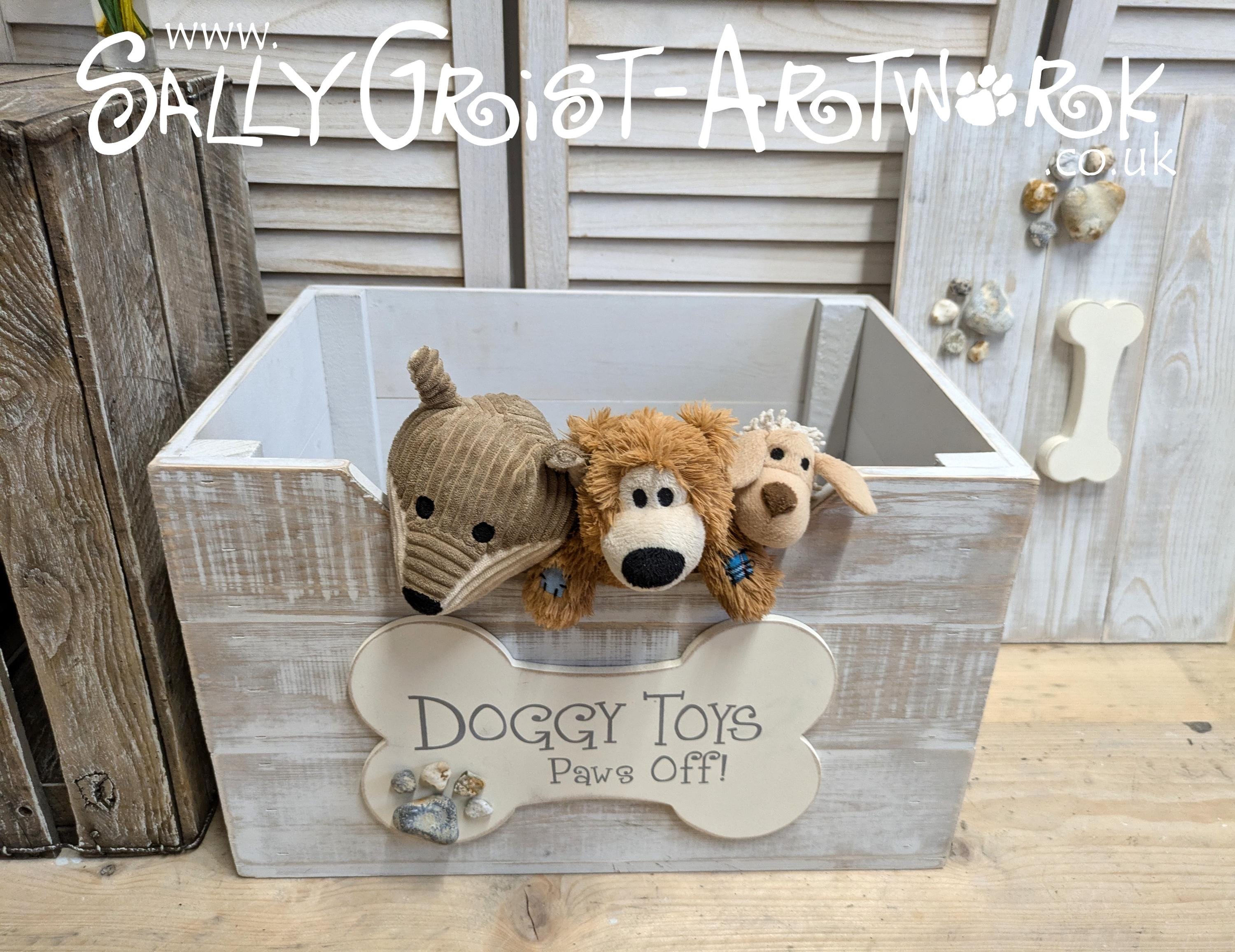 Wooden Doggy Toy Box - Handmade, Unique and Totally GORGEOUS! - Etsy