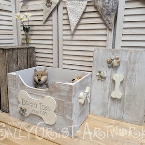 Wooden Doggy Toy Box - Handmade, unique and totally GORGEOUS!