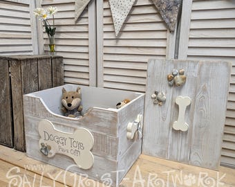 Wooden Doggy Toy Box - Handmade, unique and totally GORGEOUS!
