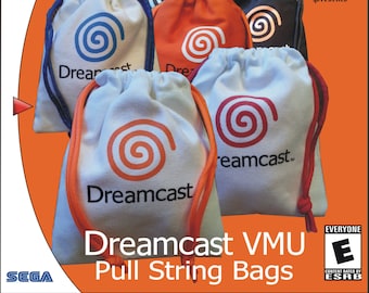 Sega Dreamcast pull string VMU bags