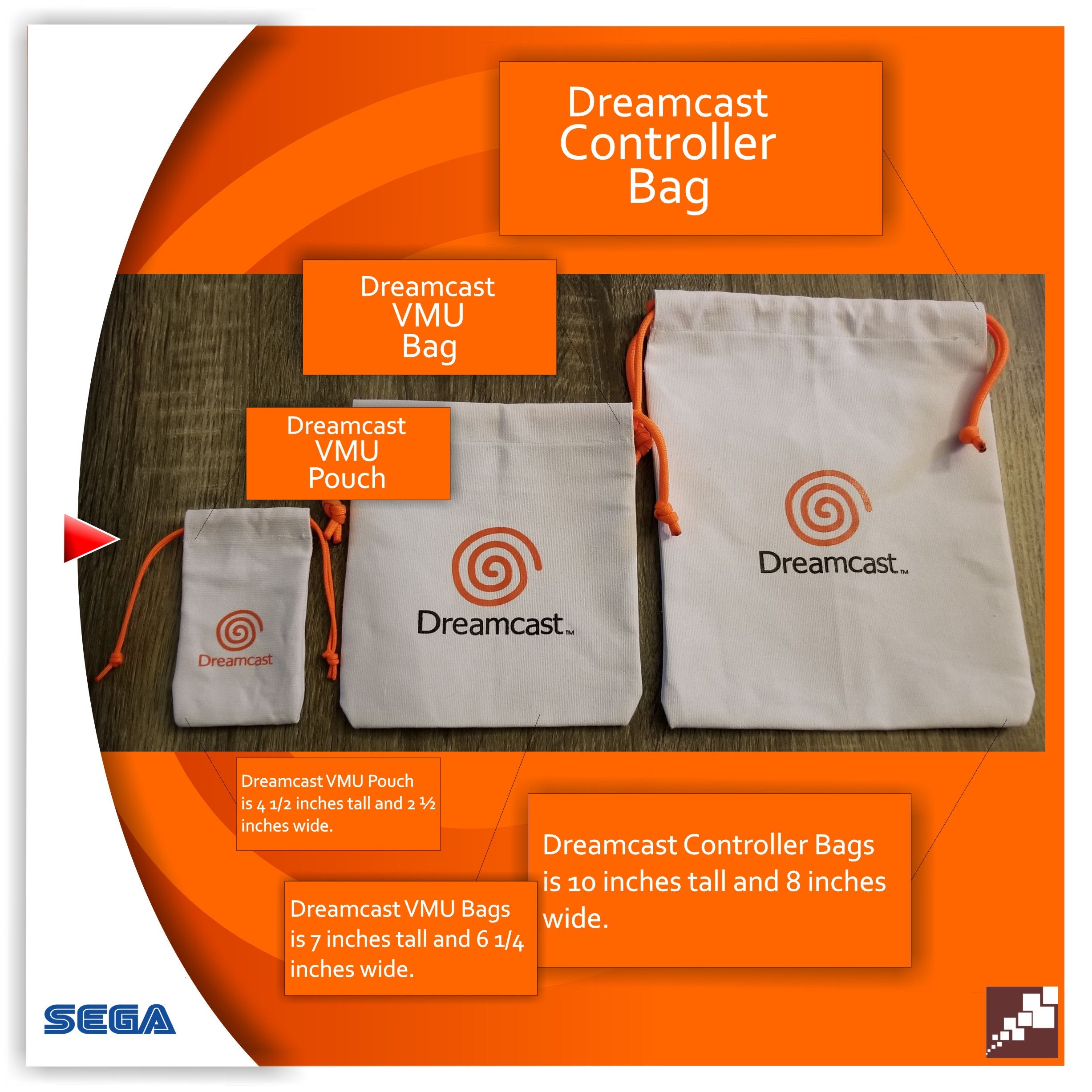 Sega Dreamcast Controller Bag | TR Fight Stick