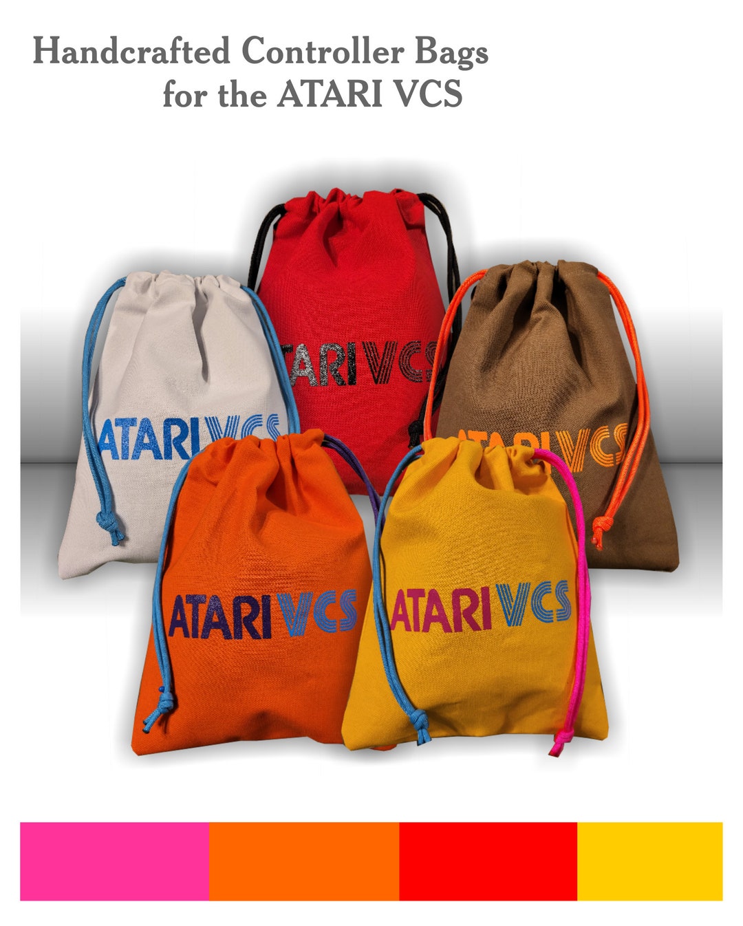 Atari VCS Pull String Controller Bags - Etsy