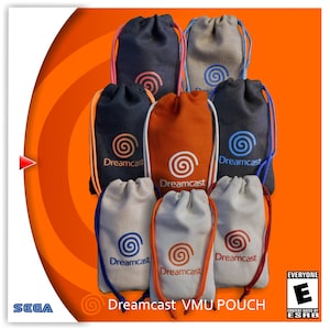 Sega Dreamcast pull string VMU pouches