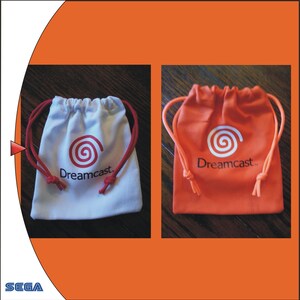Sega Dreamcast Canvas Pull String Pouch For VMU – Official - View #2