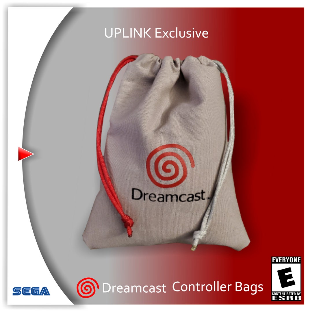 Sega Dreamcast Canvas Pull String Pouches For VMU Memory Units