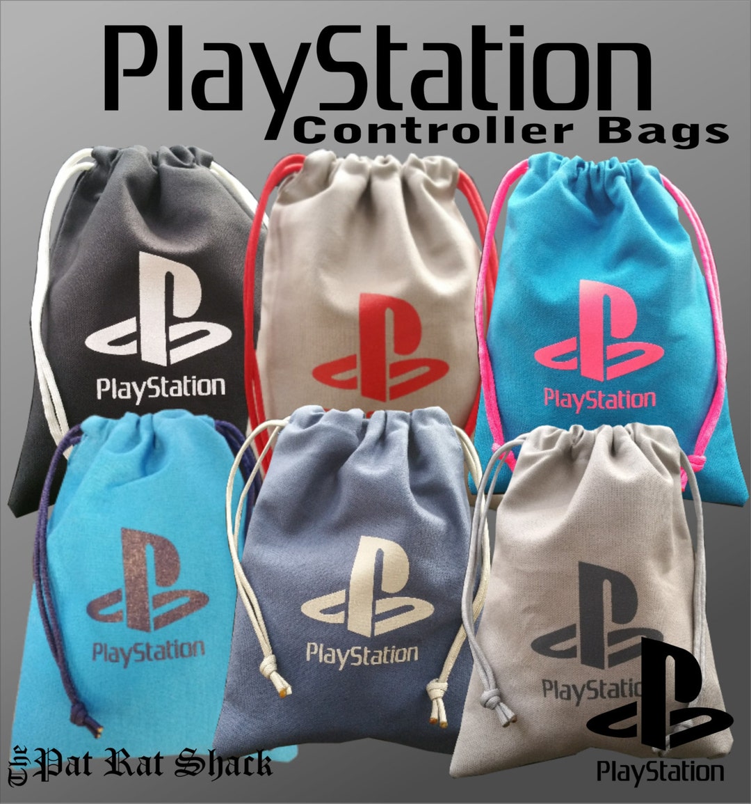 Sony Playstation Pull String Controller Bags - Etsy