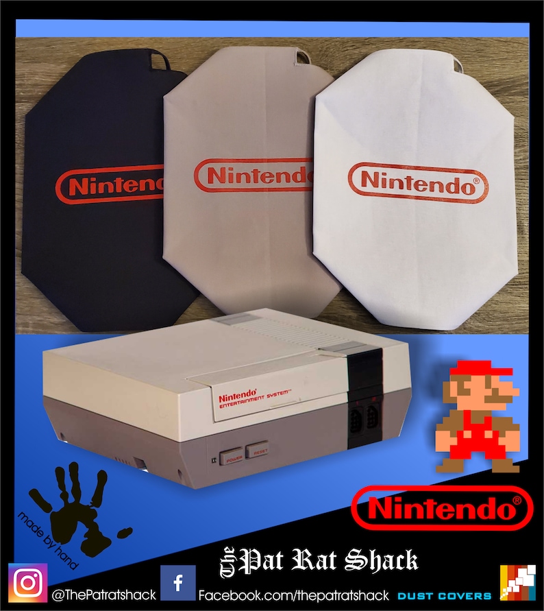 Nintendo NES Dust Cover Etsy