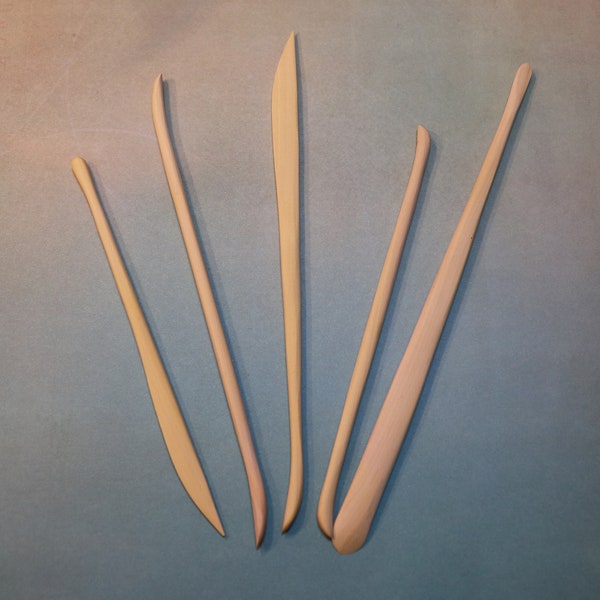 5 piece fine detail wood sculpting tool set