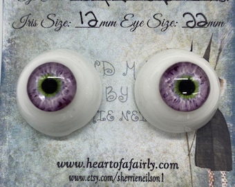 Custom or Resin-Glass like eyes - Purple People Eater