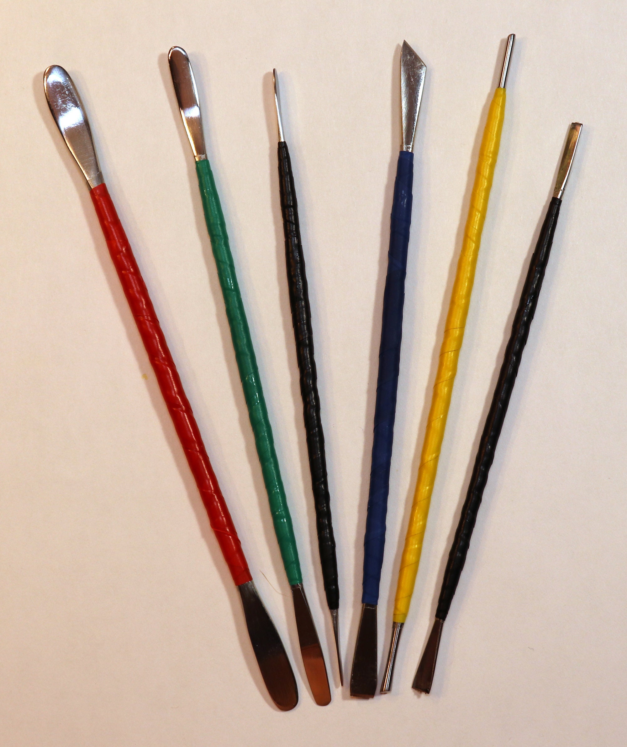 Stainless steel double ended sculpting tool set - spoon tool - paddle tool