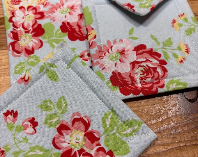 Shabby Chic Kitchen Sponges, Reusable, Eco Friendly, Set of 4