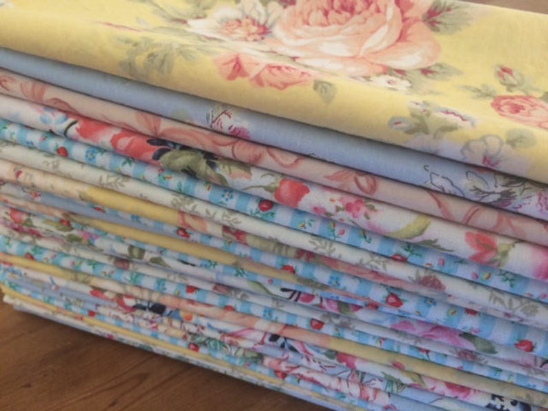 Tea Party Shabby Chic Cloth Napkins SET of 8 6 Inch Etsy