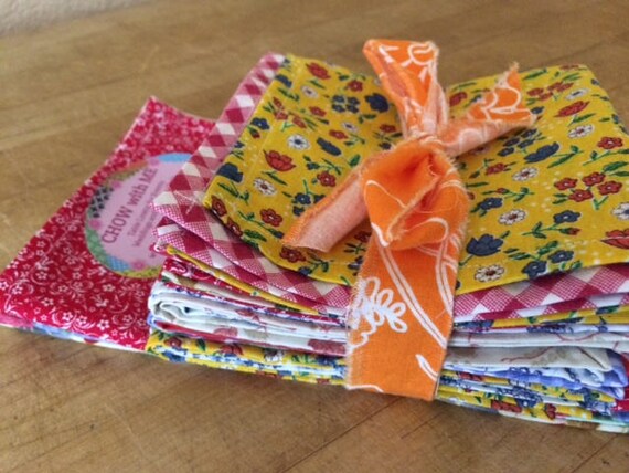 Back to School Lunchbox Napkins, Bulk Cloth Napkins, Set of 10, Soft Cotton Fabrics, by CHOW with ME