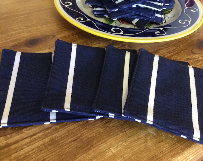 Navy Blue and White Gingham Cloth Napkins Buffalo Check Etsy