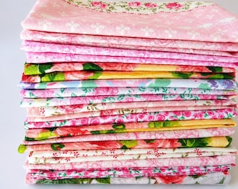 Floral Cotton Cloth Napkins, Bridal Shower Decor, Set of 6
