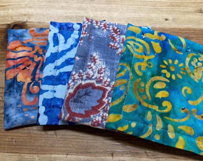 Boho Reusable Kitchen Sponges, Eco Friendly Cleaning Set of 4