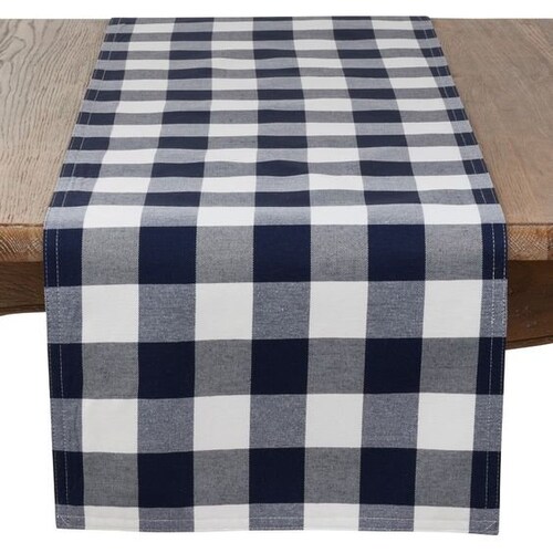 Navy Blue and White Gingham Cloth Napkins Buffalo Check Etsy