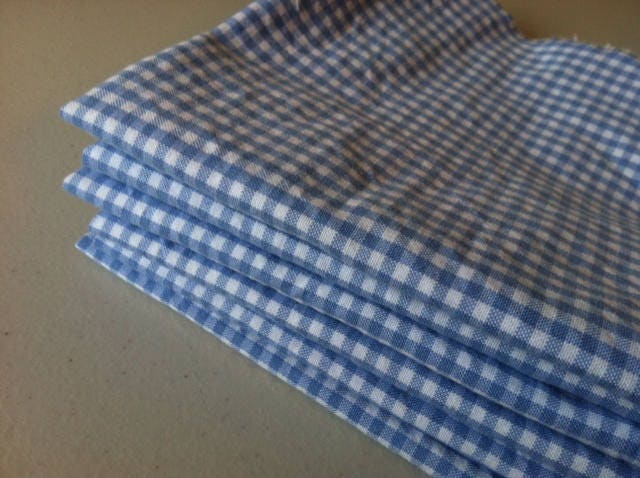 Periwinkle Blue / White Gingham Cloth Napkins Set of 4 12 - Etsy
