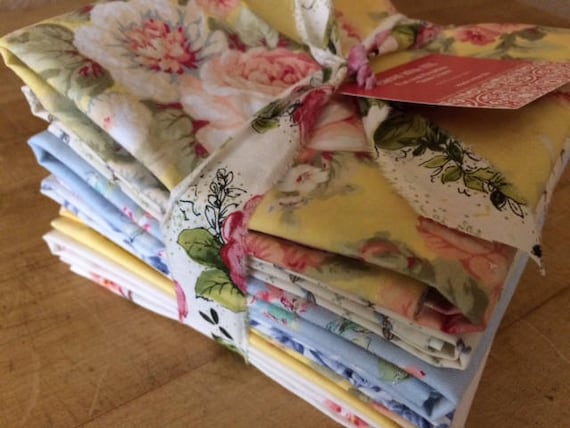 Wedding Cloth Napkins, Shabby Elegant, Cottage Chic, Muted Tones, by Chow with ME