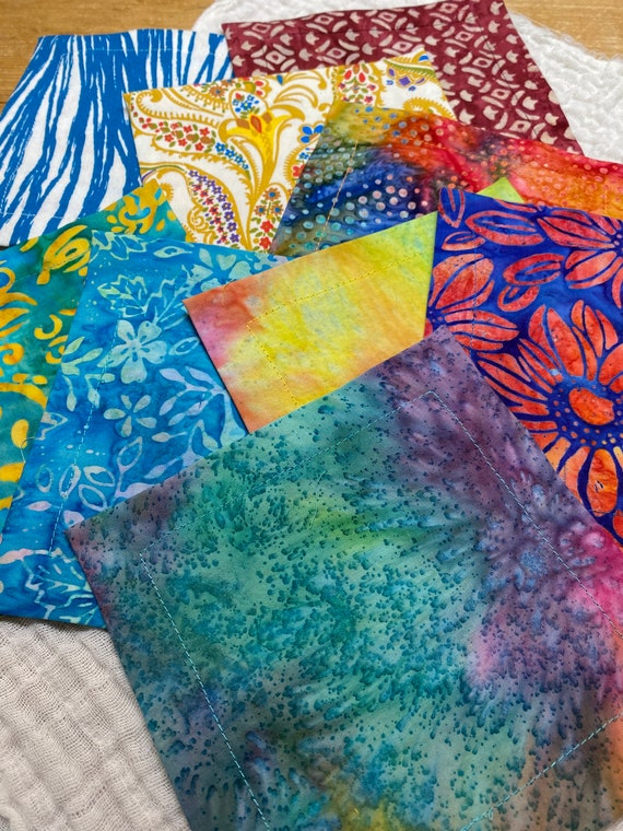 Boho Cloth Cocktail Napkins, Party Napkins, 6X6 inch, Reversible, 2- ply Napkins, Set of 8, by CHOW with ME