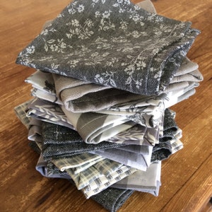 Shades of Grey Smart Home Kitchen Collection Ensemble de 10 serviettes en tissu de 15 pouces, par CHOW with ME image 2