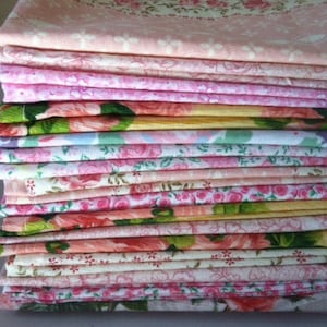 Bridal Shower Cloth Napkins, Beautiful Floral Fabrics 12 inch, Set of 6, by CHOW with ME