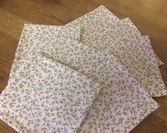 Lavender Floral Reusable Kitchen Sponge Set, Eco Friendly, Farmhouse Chic