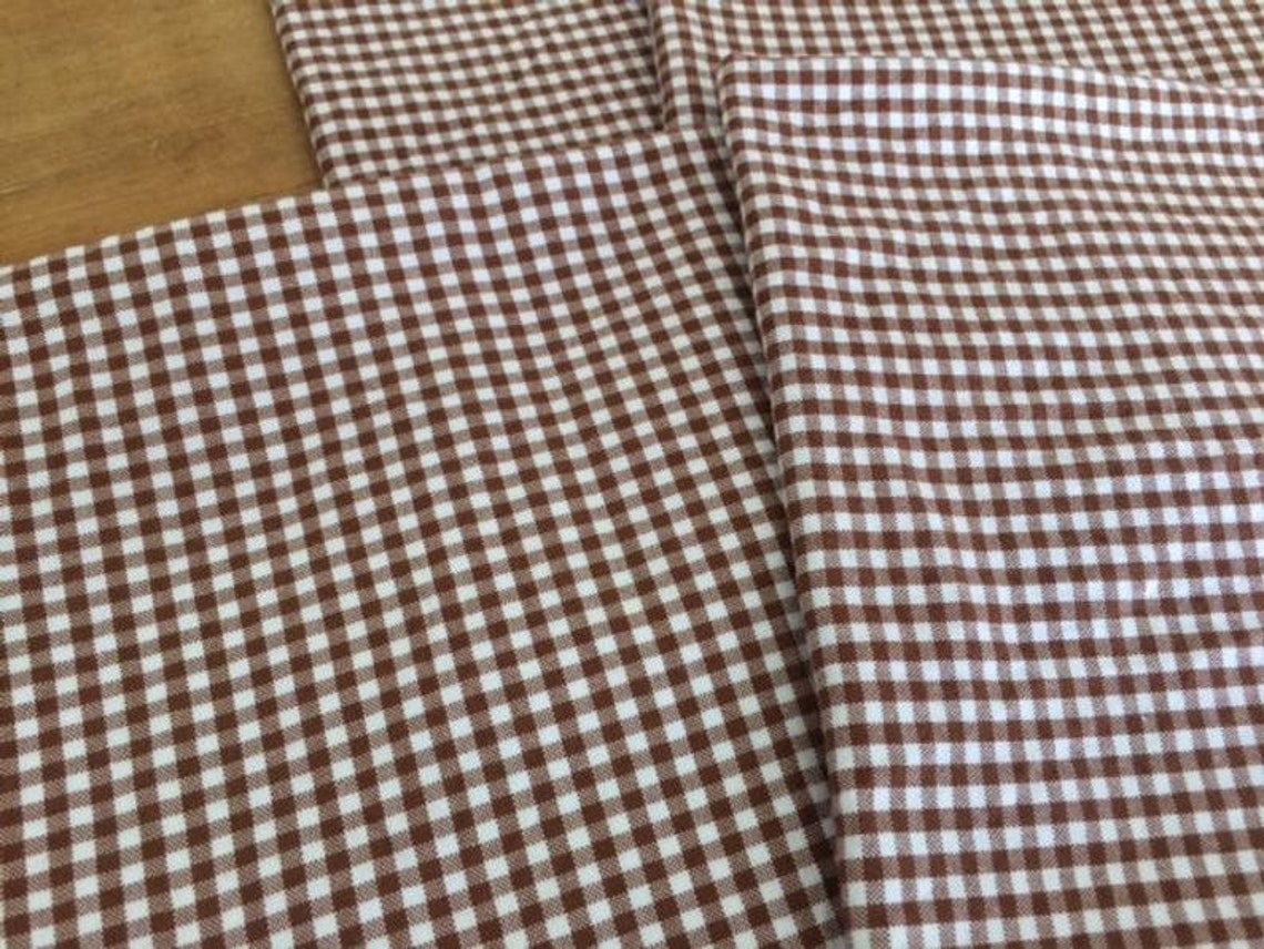 Brown and White Gingham Check Table Runner Holiday Table | Etsy
