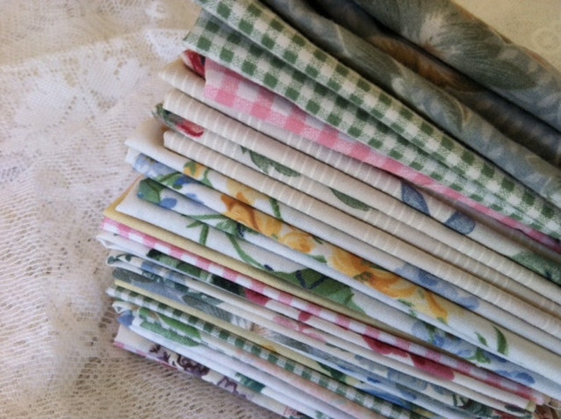 Cottage Chic, Farmhouse Chic, Cloth Napkins, 12 inch, Set of 6, by CHOW with ME 画像 4