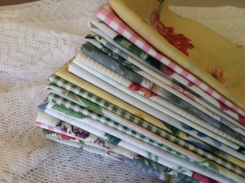 Cottage Chic, Farmhouse Chic, Cloth Napkins, 12 inch, Set of 6, by CHOW with ME 画像 3
