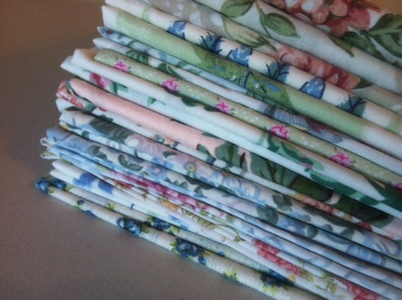 Wedding Cloth Napkins,  Shabby Elegant, Cottage Chic Fabrics, 12 inch, Set of 10, by CHOW with ME