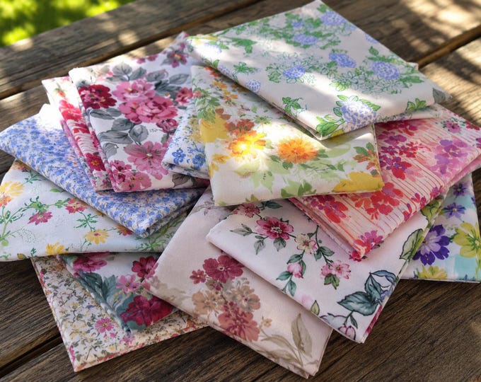 Anthropology Inspired Cloth Napkins, Set of 10, Eco Friendly, 100% Cotton