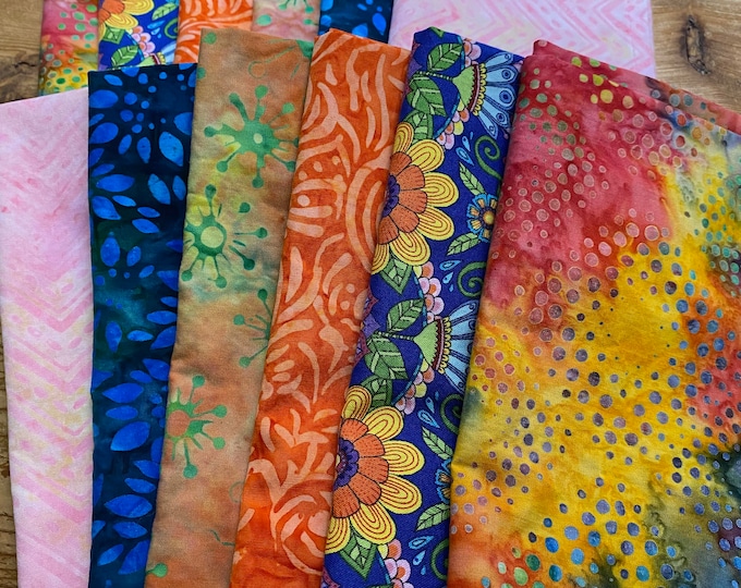 Boho Cotton Cloth Napkins, Hippie Chic Reversible Fabric, Priced Per Napkin