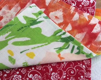 Cloth Lunchbox Napkins, Soft Cotton Prints, Set of 10