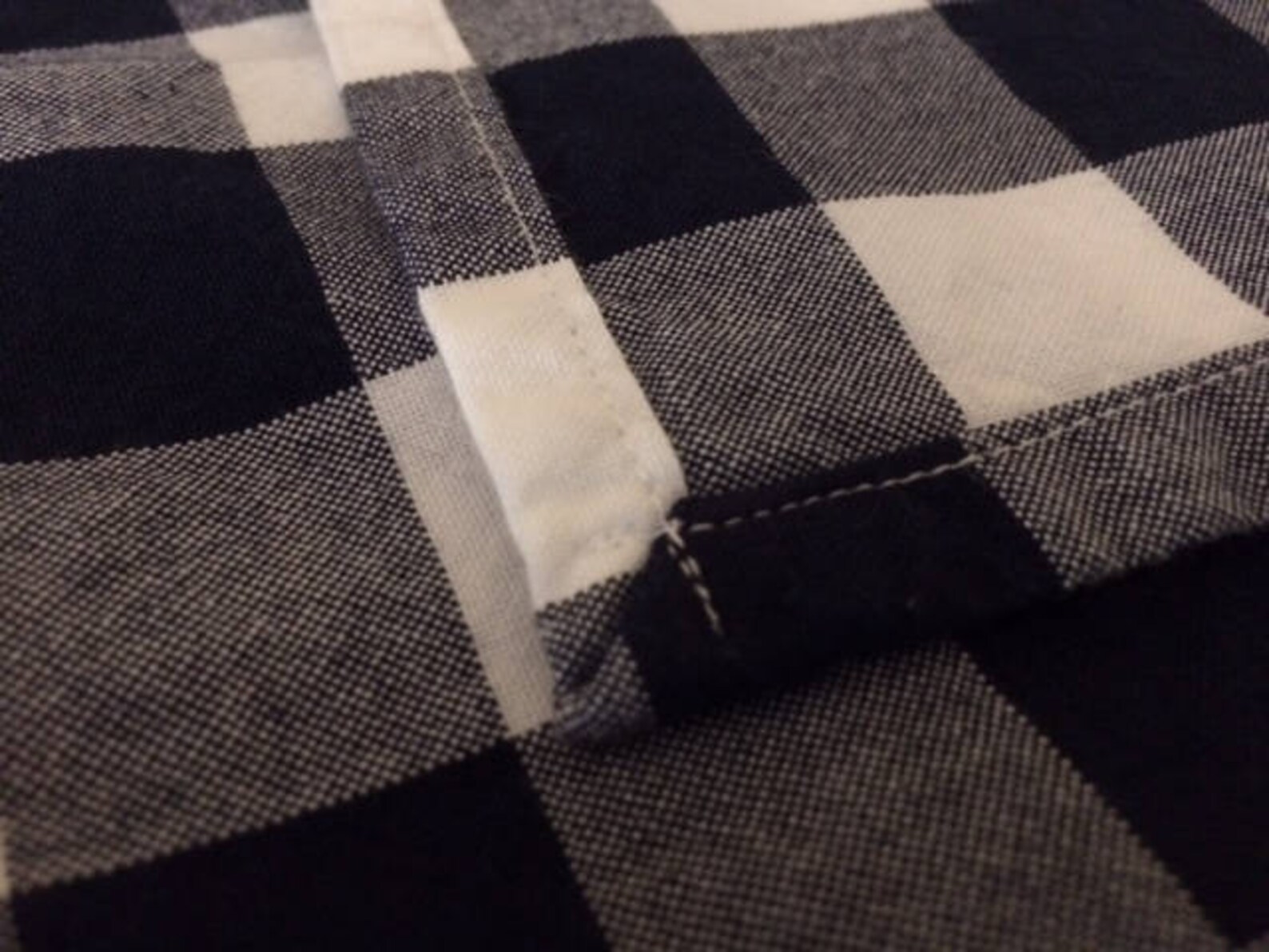 Navy Blue and White Gingham Cloth Napkins Buffalo Check Etsy