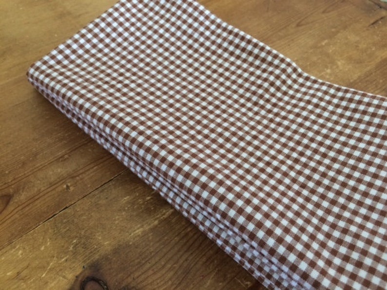 Brown and White Gingham Cloth Napkins Farmhouse Country Etsy