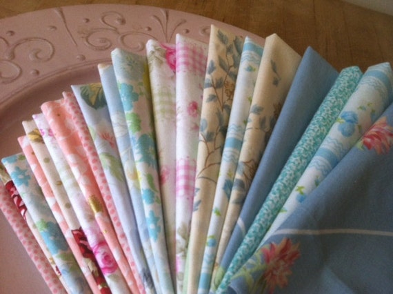 Cottage Chic Cloth Napkins, 10 inch, Set of 10, by CHOW with ME