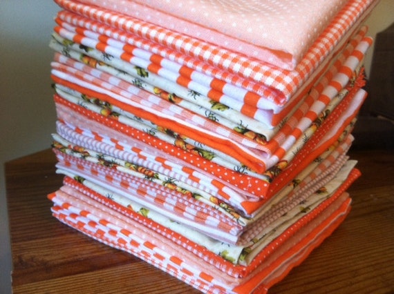 Orange Cloth Napkin Bundle - Weddings, Parties, Everyday Meals, Set of 4, by CHOW with ME