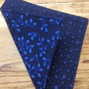 Blue Cloth Cocktail Party Napkins, Wine, Cheese, Hors d' oeuvres, Appetizer, Set of 10, by CHOW with ME image 7