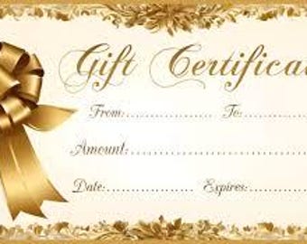Reserved Listing for Olivia - Holiday Gift Certificates