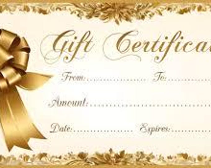 Reserved Listing for Olivia - Holiday Gift Certificates