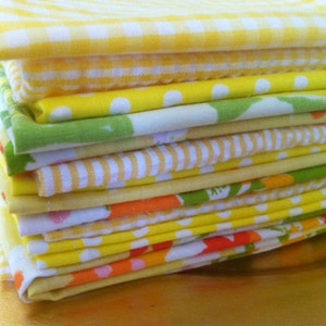 Yellow Cloth Napkins - Set of 6, Select your Size, by CHOW with ME