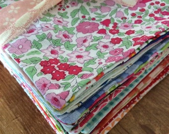 Mismatched Cotton Cloth Napkins, Family Pack of 10, Reusable Linens